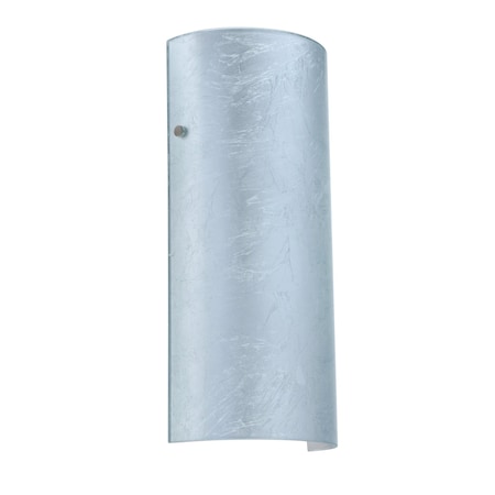 Besa Lighting Torre 14 Wall Sconce, Silver Foil, Satin Nickel Cap Finish, 1x75W Incandescent 8192SF-SN